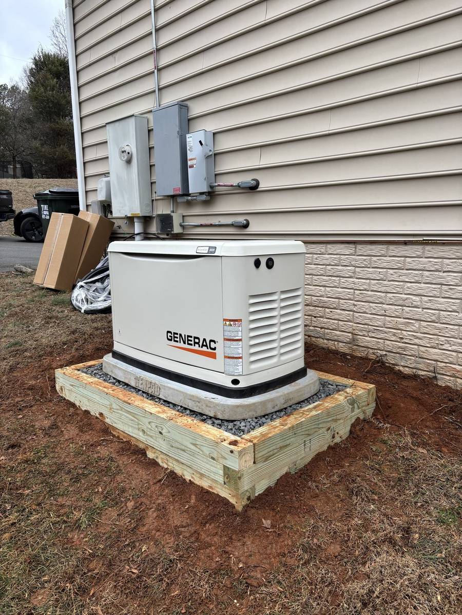 Meter base and electrical disconnects on a home exterior
